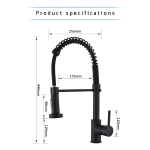 Grifo Canilla Monocomando Boquilla Movimiento Y Rotación 360 - Imagen 6