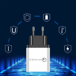 Adaptador Cargador 3 Puertos Usb Carga Rápida Qc 3.0 Fast - Imagen 10