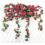 Guirnalda De Flores Artificial,guía De Rosas Artificial,flor - Imagen 15