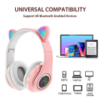 Auriculares Con Orejas Y Luces Divertidos Bluetooth - Imagen 25