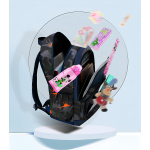 Mochila Escolar Para Niños Bolsillos Gran Capacidad Diseño De La Tela Formas - Imagen 3