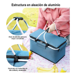 Bolso Conservadora Para Picnic Con Asas Gran Capacidad - Imagen 6
