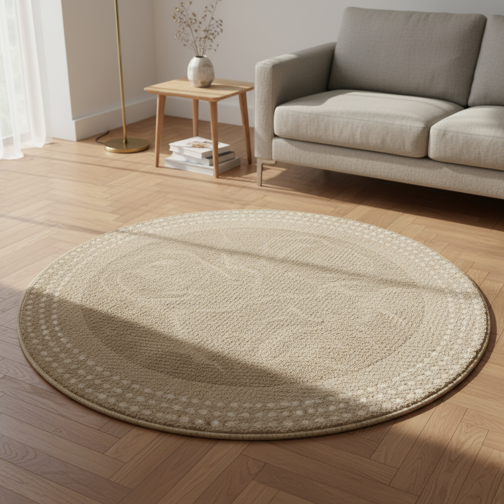 D_962366-MLU96739680713_102025-F.jpg Alfombra Circular De Interior Living 100cm Decoración - Imagen 1