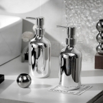 Dispensador Jabon Liquido O Cremas Para Baño Metalizado - Imagen 8