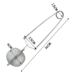 Infusor De Té Pinza Bola / Filtro Para Té 4 Cm Marca Ibili Color Gris - Imagen 4