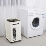 Cesto Para Ropa Sucia Ruedas Canasto Lavadero Movil Laundry - Imagen 10
