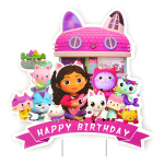 Cartel Para Torta Cumpleaños Adorno De Niña Fiestas - Imagen 2