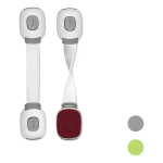 Pack X 2 Traba Puertas Seguridad Para Bebés Doble Apertura Color Gris - Imagen 2