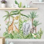 Vinilo Decorativo De Pared Animales Selva Adhesivo Sticker - Imagen 4