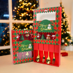 Set X 4 Cubiertos Navidad 4piezas Papa Noel Decoracion Hogar - Imagen 7