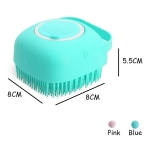 Cepillo Esponja De Silicona Porta Jabon Baño Perros Y Gatos - Imagen 2