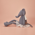 Peluche Muñeco Elefante Animales Danza Niñas Juguete Color Gris - Imagen 4