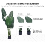 Planta Artificial Banano Con Maceta Decoración Grande - Imagen 6