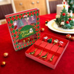 Set X 4 Cubiertos Navidad 4piezas Papa Noel Decoracion Hogar - Imagen 5