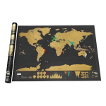 Mapa Para Raspar Mapamundi Scratch Map 82x59 Viajeros Regalo - Imagen 2