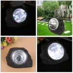 Lampara Solar Roca Luces Led Piedra Imitacion Luz Led Jardin - Imagen 5