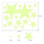 Set Vinilos Luna Y Estrellas Pegatinas Brillantes Decorativa - Imagen 2