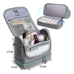 Neceser Travel Organizador Para Colgar Color Gris Diseño De La Tela Gris - Imagen 3