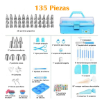 Kit Reposteria Pasteleria Completo 235 Pzas Incluye Maletin - Imagen 4