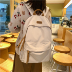 Mochila Urbana Minimalista Unisex Clásica De Lona - Imagen 12