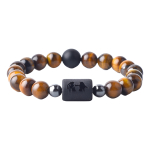 Pulsera De Piedras Naturales Signos Zodiacales Ojo De Tigre - Imagen 31