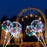 Globo Gigante Con Luces Led Colores Cotillon Aire O Helio - Imagen 2