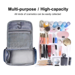 Neceser Travel Organizador Para Colgar Color Bordó Diseño De La Tela Bordo - Imagen 5
