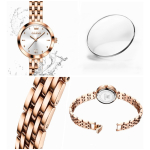 Reloj De Pulsera Mujer Análogo Con Malla De Acero Inox - Imagen 9