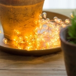 Guirnalda Mini Burbujas Vidrio Led Guía De Cumpleaños Bodas - Imagen 2