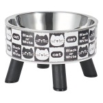 Plato Recipiente Para Mascotas Elevado De Acero Inoxidable - Imagen 5