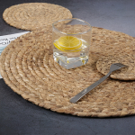 Individual Mimbre Fino Posa Plato Circular Salvamantel 37 Cm - Imagen 2