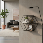 Estante Hexagonal Nordico Efecto 3d Decoracion Hierro - Imagen 7