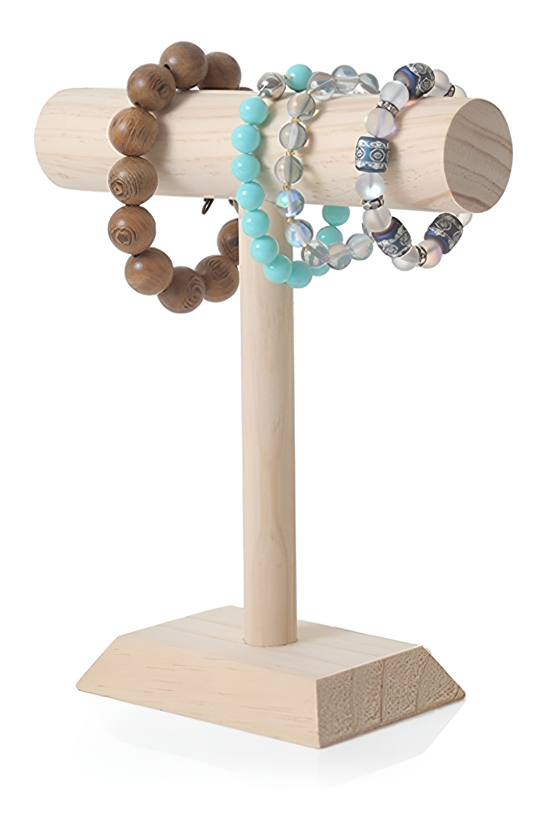 D_973627-MLA95979986964_102025-F.jpg Exhibidor De Pulseras Relojes Y Alhajas En Madera 20cm - Imagen 1