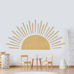 Vinilo Decorativo De Pared Sol Boho Adhesivo Sticker - Imagen 3