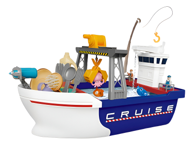 Barco Bote De Juguete Para Niños Resistente Para Baño Color Azul