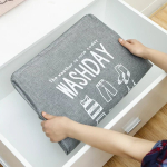 Organizador Para Ropa Sucia Cesto Almacenamiento Gris - Imagen 3