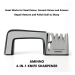 Afilador De Cuchillos Y Tijeras 4 En 1 Acero Inoxidable - Imagen 3