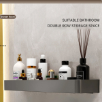 Estante Repisa Soporte Para Baño Aluminio 40 Cm - Imagen 2