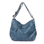 Bolso Cartera En Cuero Pu Estilo Vintage Varios Cierres - Imagen 2