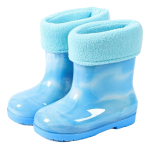 Bota De Lluvia Niño Niña En Pvc Con Interior En Corderito - Imagen 2