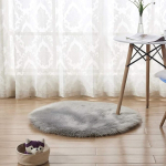 Alfombra Redonda Shaggy 90cm Premium Suave Moderna - Imagen 28