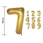 Globos Números Metalizados Dorados Decoración Cumpleaños - Imagen 23