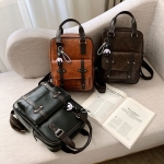 Mochila Bolso Retro Vintage Doble Bolsillo Gran Capacidad Il - Imagen 8