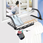 Rack Perchero Interior Exterior Para Secado Ropa Ajustable - Imagen 2