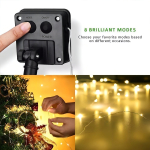 Guirnalda Guía 100 Mini Luces Led Luciérnagas Solar Navidad Luces Calida - Imagen 5