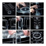 Organizador Joyas Vertical Giratorio 13x13x28cm Acrilico - Imagen 5