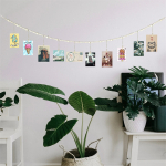 Guirnalda Bolas De Madera Con 12 Clips Para Fotografias - Imagen 5