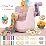 Juego Fabrica Pastas Plasticina Juguete Niños Maquina Moldes Color Lila - Imagen 2