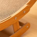 Cama Cucha De Madera Balancín Para Gatos Con Rascador - Imagen 2