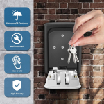 Mini Caja Para Llaves De Seguridad Con Combinación Pared - Imagen 4